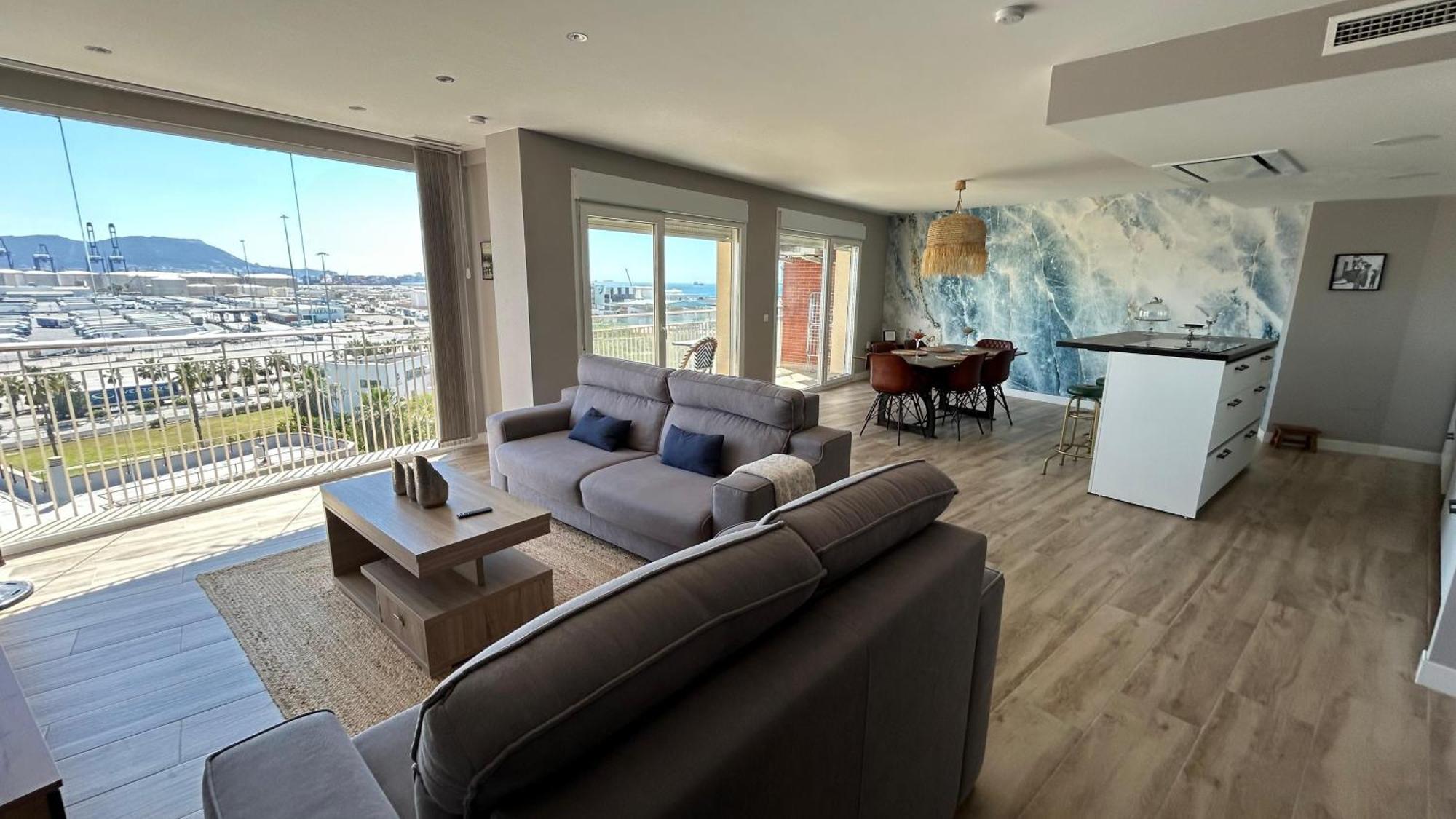Apartamento Moderno Y Amplio Con Vistas A La Bahia Algésiras Extérieur photo
